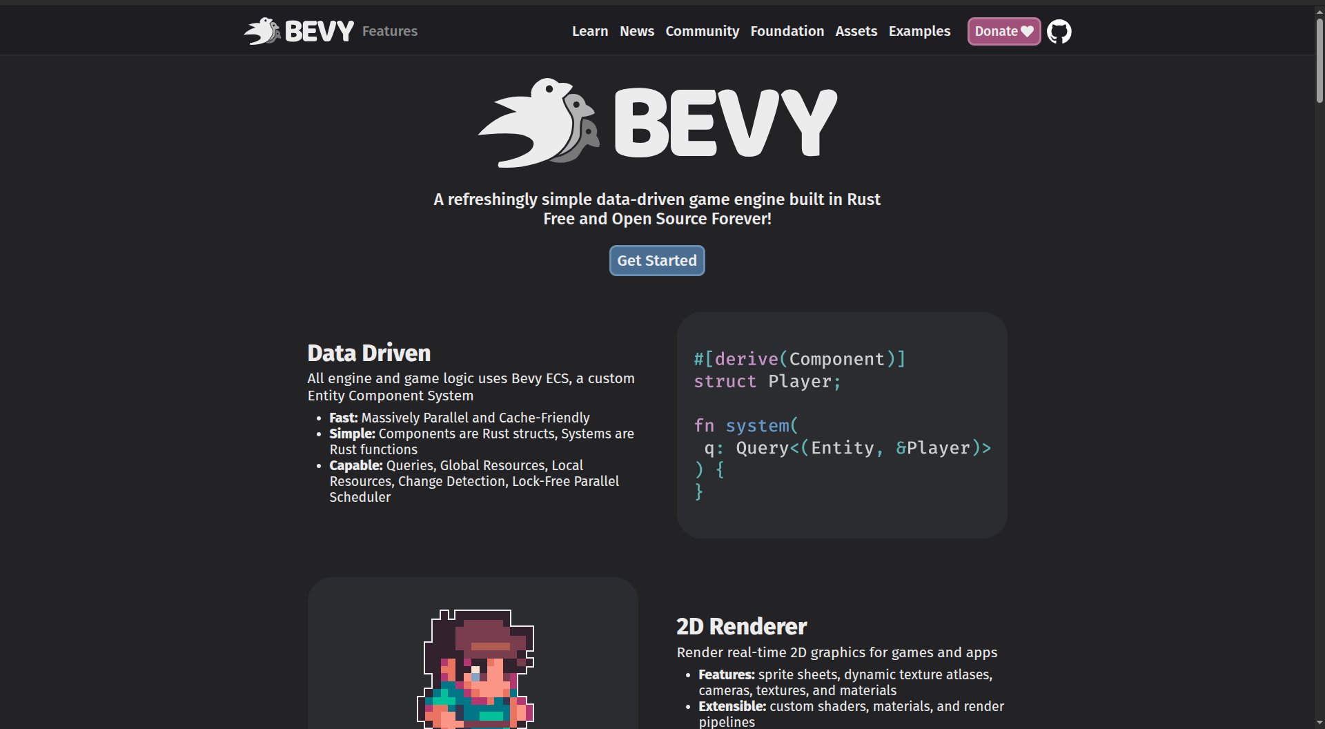 Bevy game engine